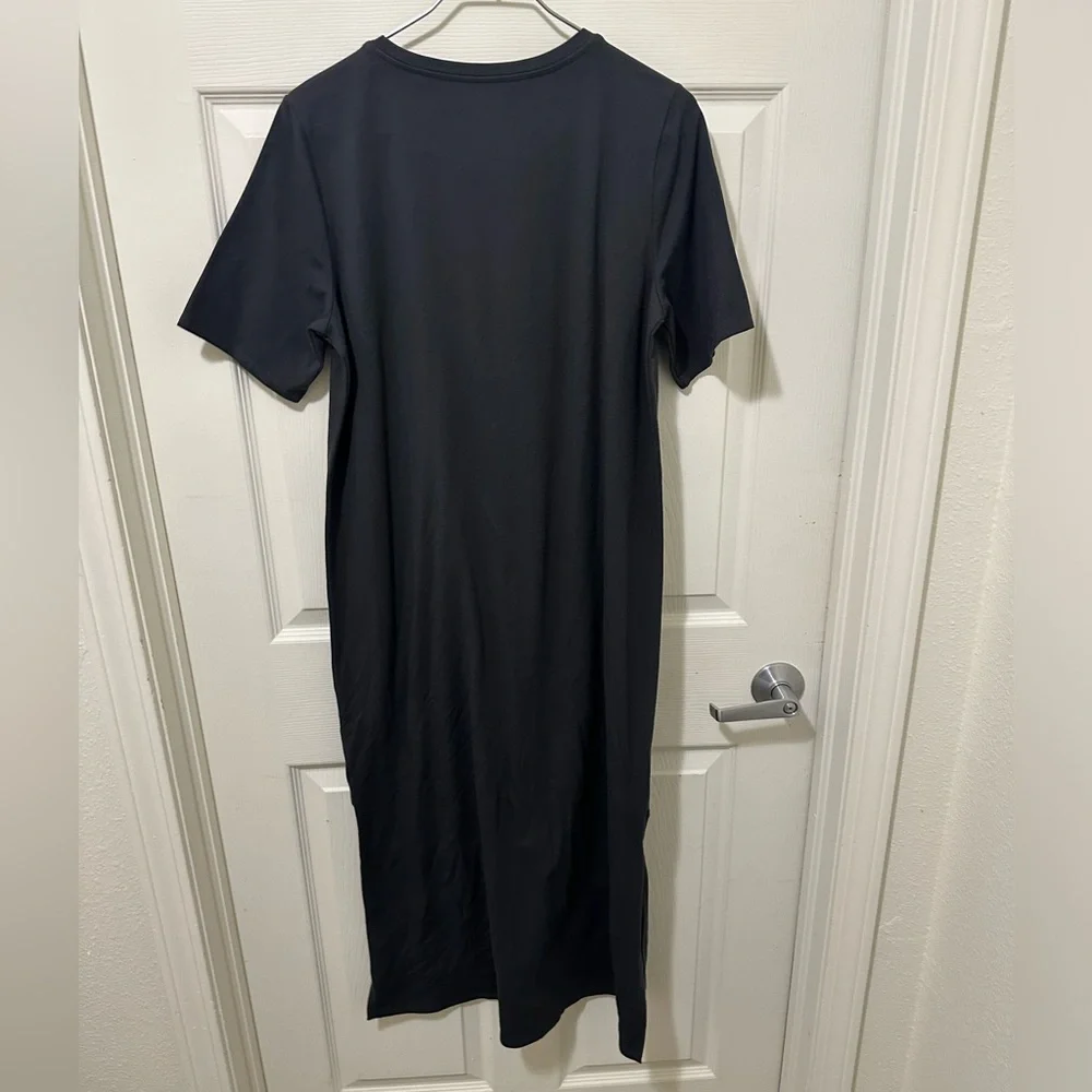 Eileen Fisher Classic Gray T-shirt Maxi Dress - Picture 2 of 11